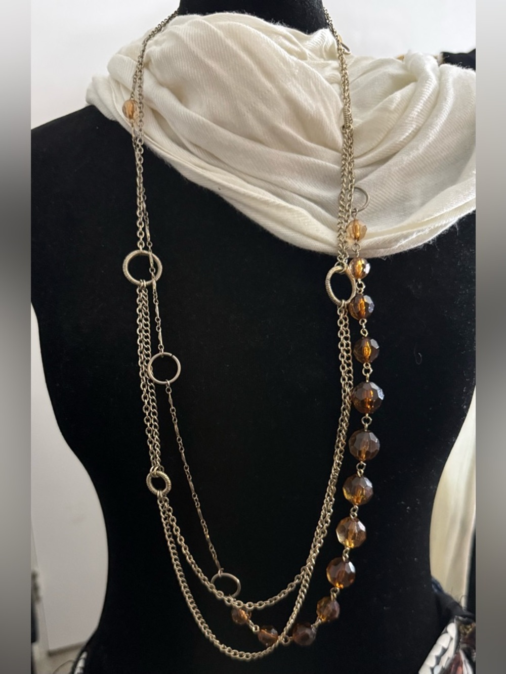 Jewelry Set Vintage y2K Cookie Lee Banana Republic Statement Necklace Wild Grace - Picture 7 of 14